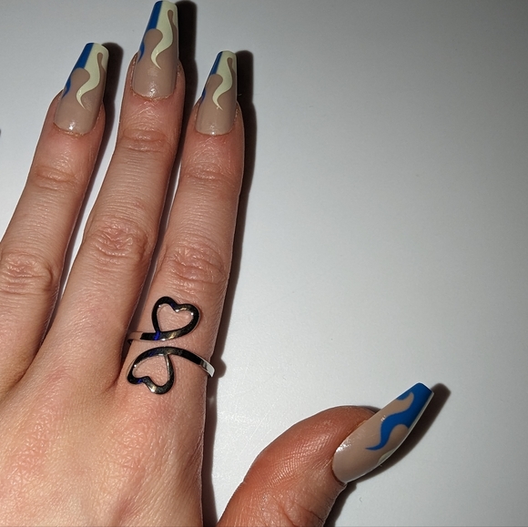 Heart open adjustable ring - Picture 5 of 13